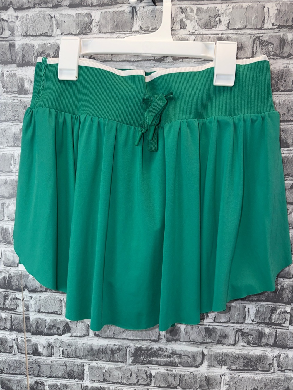 all in motion Teal Green Flared Drawstring Waist Skorts